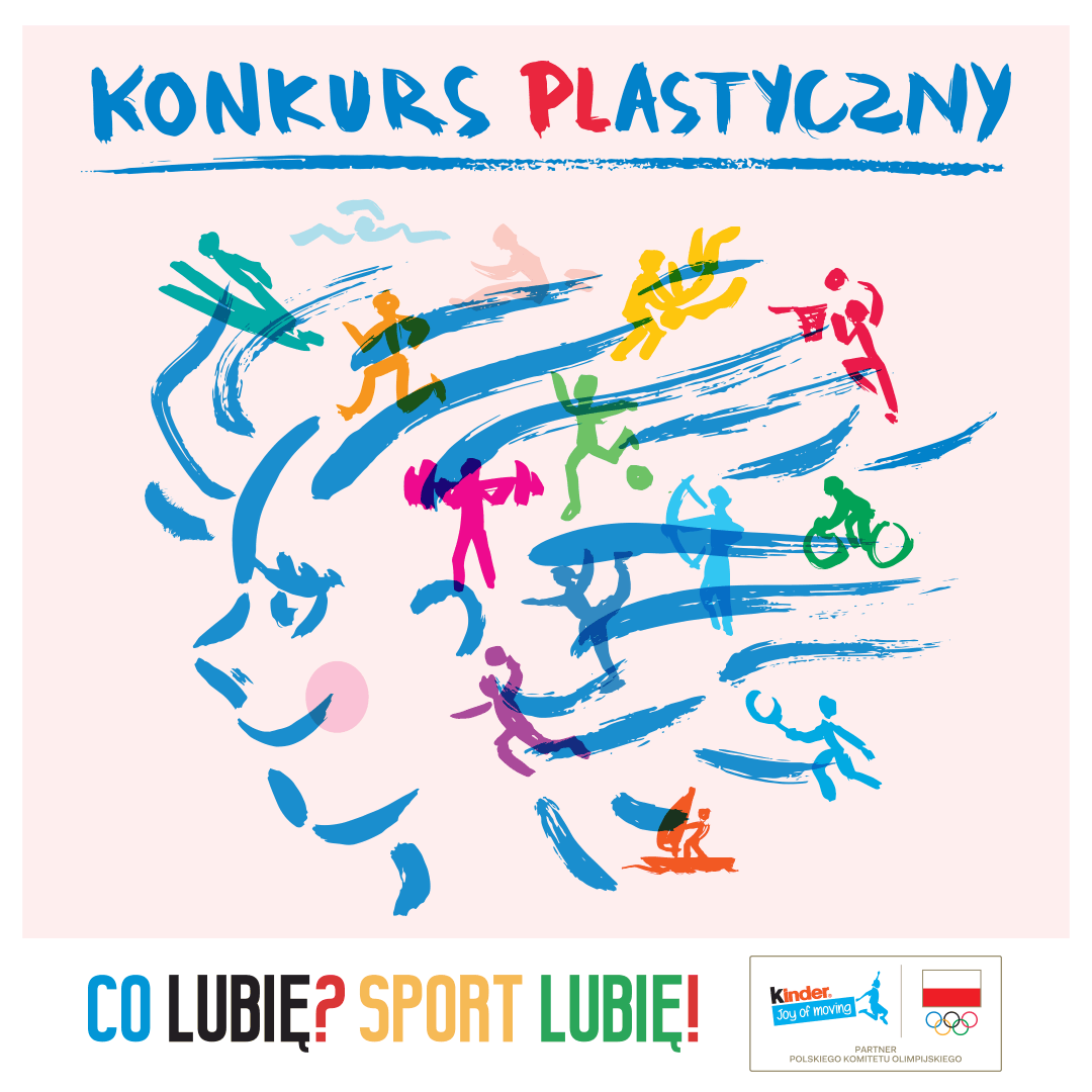 Plakat Konkurs Plastyczny Co lubię? Sport lubię.